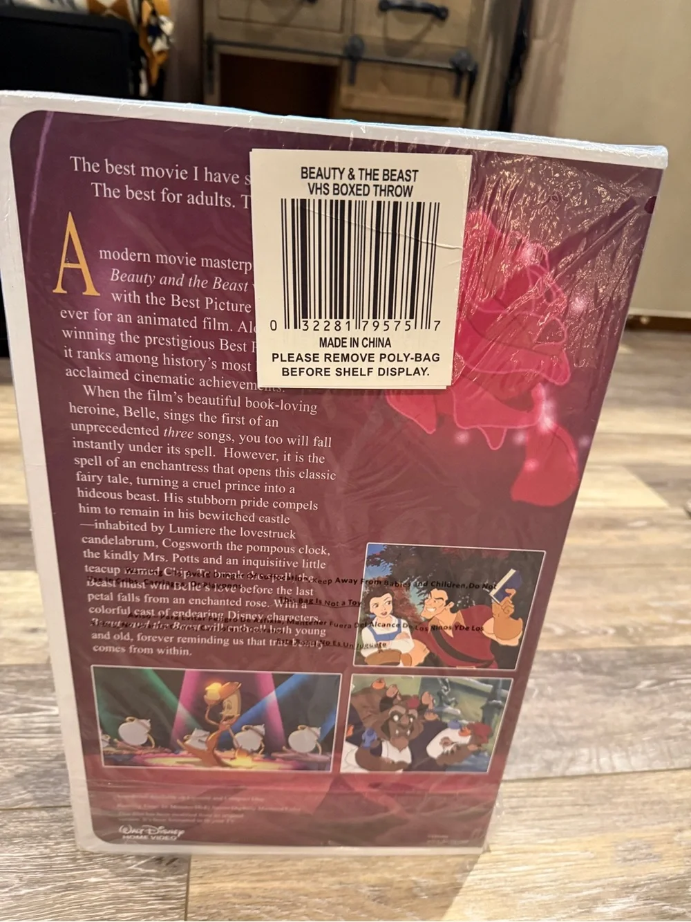 Walt Disney Beauty and the Beast throw 50x70